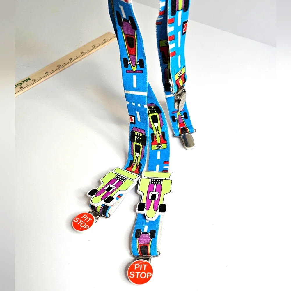 Avon Vintage Racecar Pit Stop Suspenders